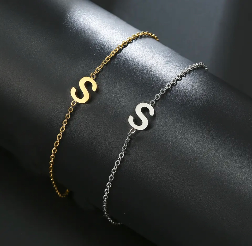 S initial bracelet store